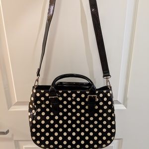 Kate Spade Black & Cream Polka Dot Purse